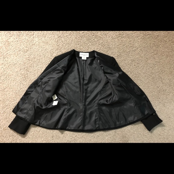 EVAN PICONE Party Blazer size 10 Rhinestones Decor Sleeves Black - Picture 11 of 13